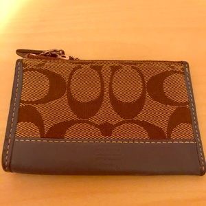 Coach Mini ID Case in Light Blue